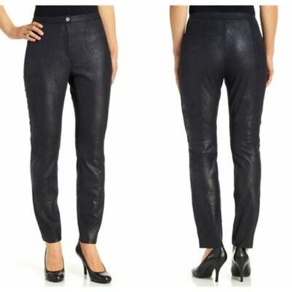 NWT PHILOSOPHY Faux Suede Moto Pant Trouser Size 12